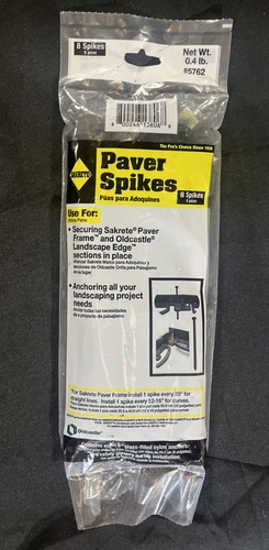Sakrete 8 paver spikes anchors landscape edge #5762 Total 32 Pcs (Qty 4) ~ New - Picture 2 of 2