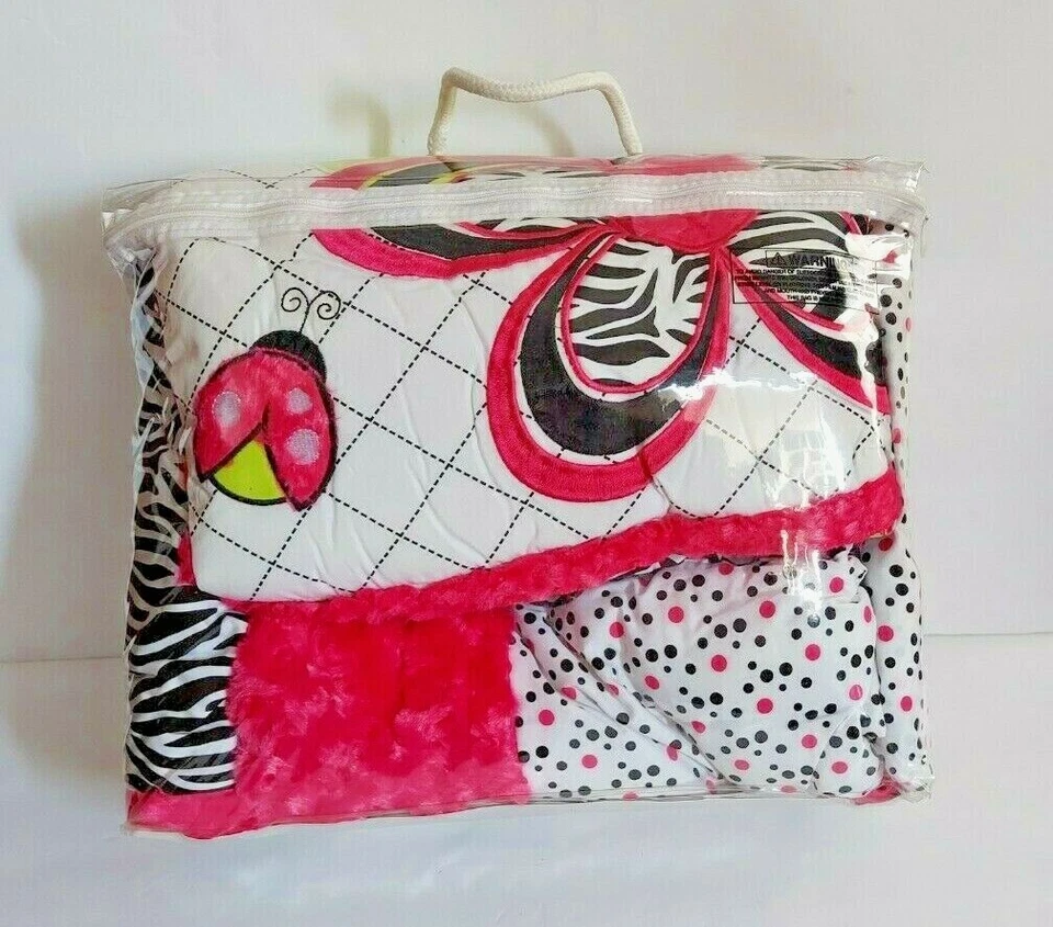 Trend Labs Juego de Ropa de Cama 3 Piezas Cuna Bebé Zahara Edredón Reversible Foto 3 de 4