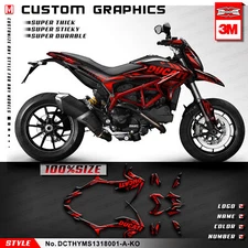 Full Graphics Custom Stickers Kit for Hypermotard Hyperstrada 821 939 2013-2018