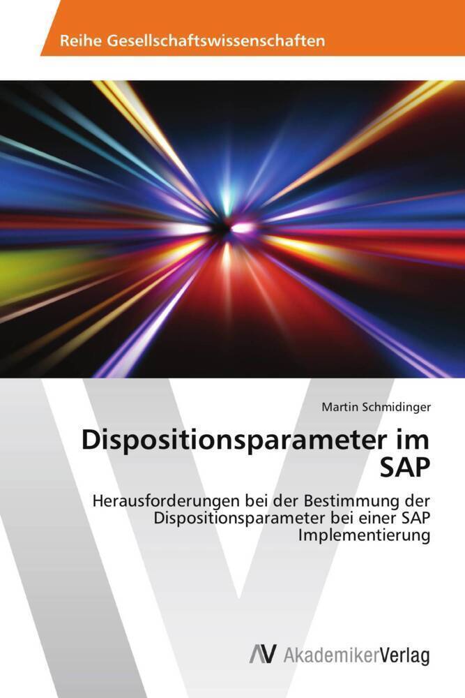 Thumbnail - Martin Schmidinger | Dispositionsparameter Sap | Taschenbuch | Deutsch