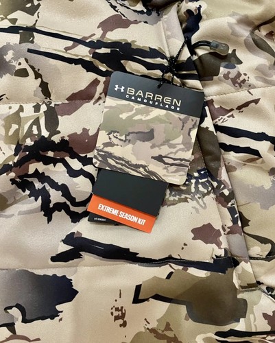 Under Armour Timber Hunting Jacket Ridge Reaper Barren Camo Extreme Season Sz M - Picture 10 of 11