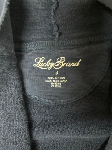 LUCKY BRAND Jacket Wrap Kimono Jingo Hoodie blue small - Picture 3 of 9