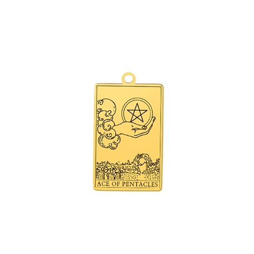 Traje de Oros Cartas del Tarot Vintage Colgante Amuleto para Collares Arte del Tarot - Imagen 10 de 43