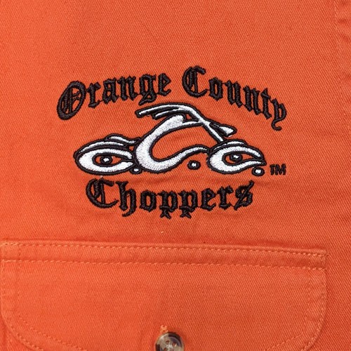 2013 Frayed Sleeveless Denim Orange County Choppers Shirts-Small-XL - Picture 5 of 17