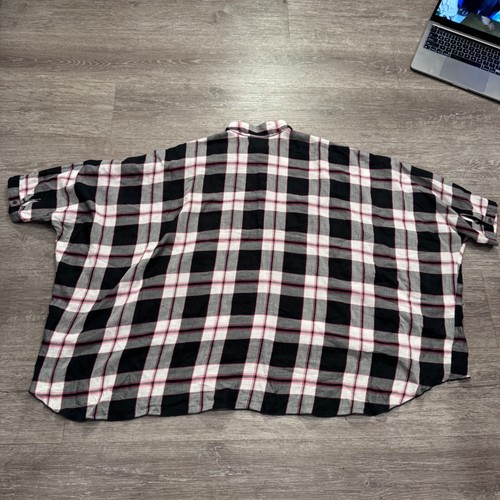 Camicia Denim & Supply donna media a quadri oversize con bottoni Ralph cotone casual - Foto 6 di 9
