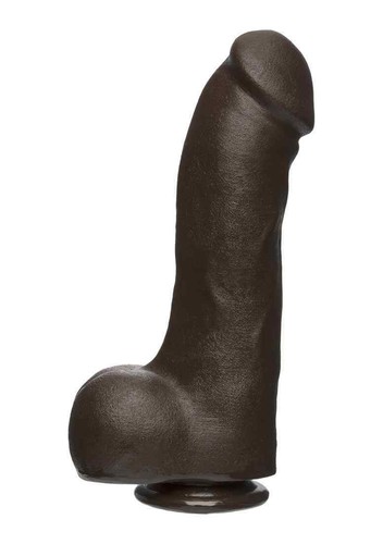 Doc Johnson The D Master D 12 Zoll mit Hoden Firmskyn Chocolate Dildo Dong Penis - Bild 1 von 2