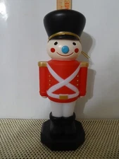 HOLIDAY TIME Christmas Blow Mold Table Top Toy Soldier Lights Up 11" NEW