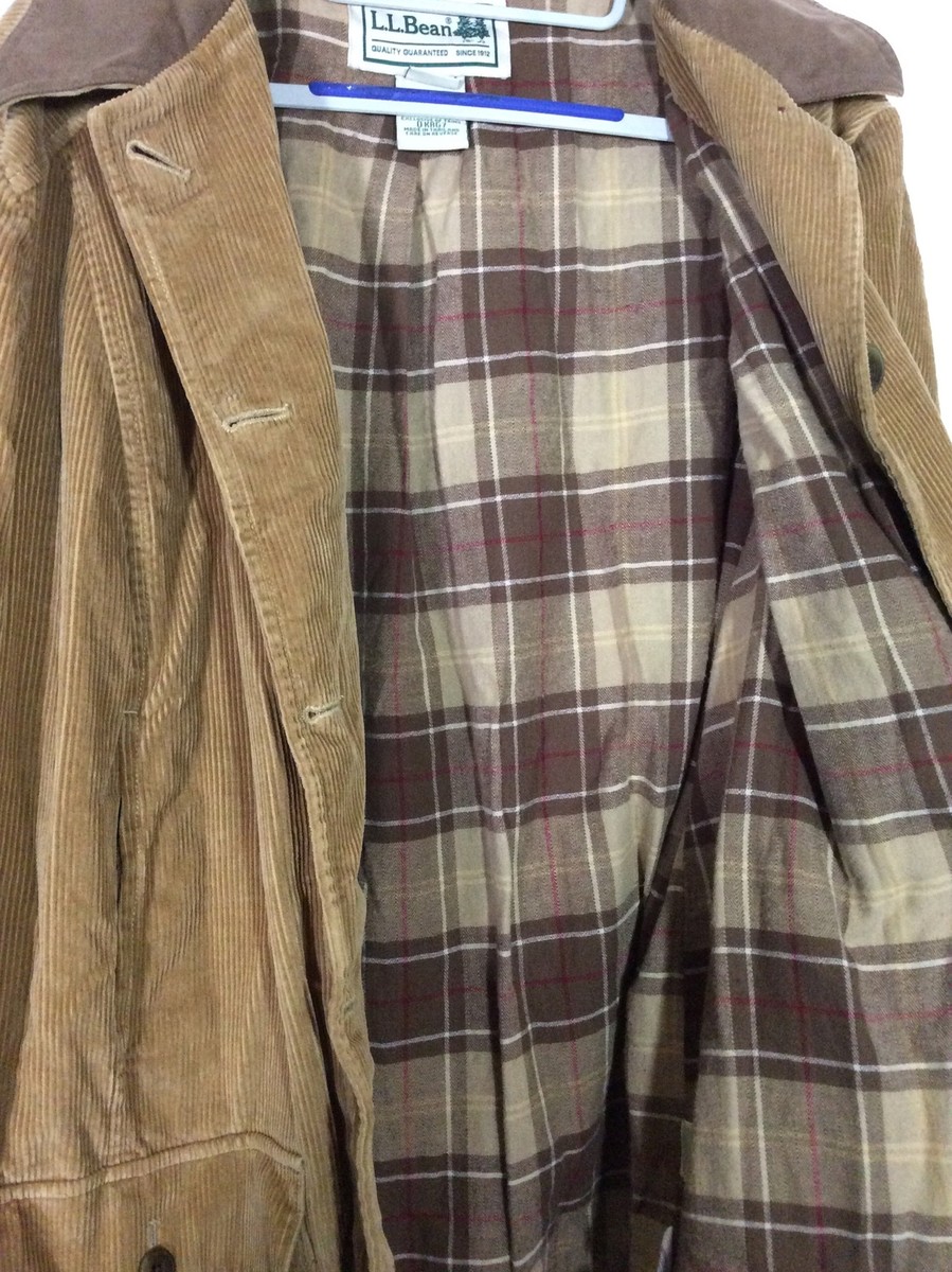 Vintage LL Bean Women's XL Pet Corduroy Jacket Collared Barn