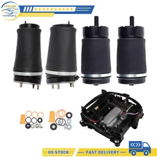 Air Suspension 5PCS Spring &Compressor Pump For Land Rover Range Rover HSE L322