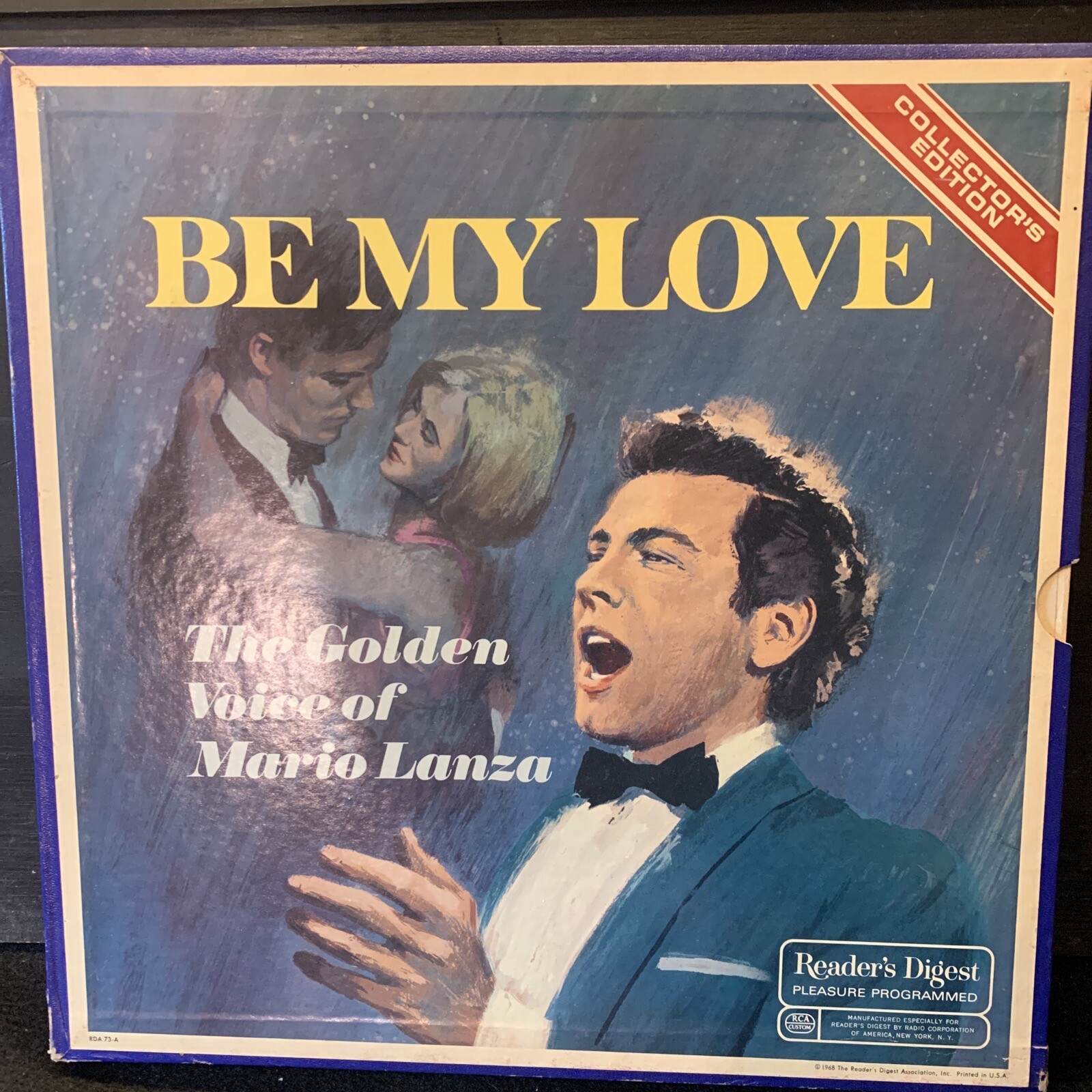 Mario Lanza Be My Love Reader Digest 33.3 LP Box Set of 6 Discs