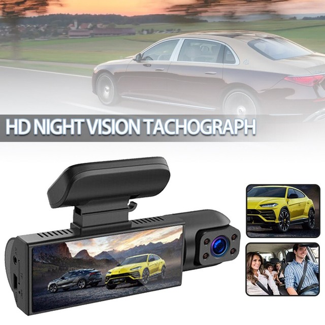 1080P Dual Lens Car DVR Dash Cam Video Recorder G-Sensor Front And Inside D 1080P Dual Lens Car DVR Dash Cam Video Recorder G-Sensor Front And Inside D