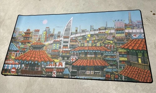 Japanese style Extended mouse pad 36” X 18”. City