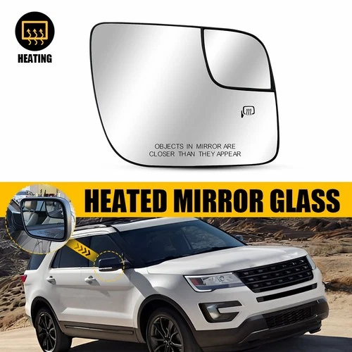 Rear View Heated Mirror Glass Right Passenger Side For 2011-2019 Explorer Ford