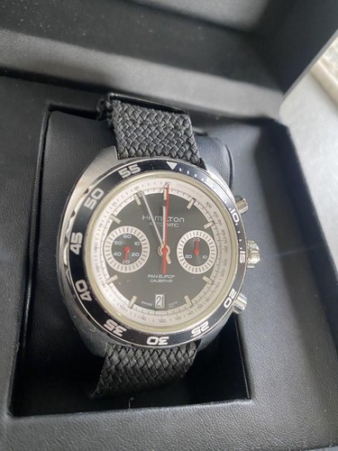 Reloj para hombre HAMILTON Pan Euro cronógrafo H357560 negro: JPN - Imagen 2 de 6
