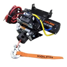 Kolpin Outdoors Quick Mount Winch Kit w/3500 lbs Winch w/Synthetic Rope #26-3025