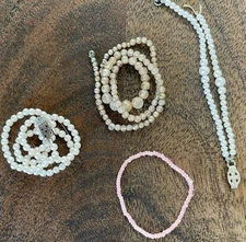 1964 Pearl Drop Barbie Necklace Tammy Doll 60's Jewelry Collection Vintage Japan