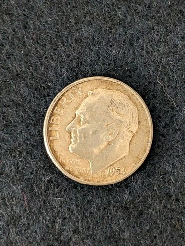 1954 Roosevelt Silver Dime Very Fine