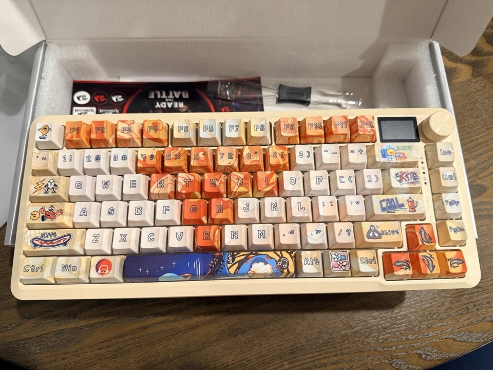 Redragon RDK708GF FIZZKACT Pro Art Mechanical Keyboard – Wireless/Wired – New - Image 3 of 4