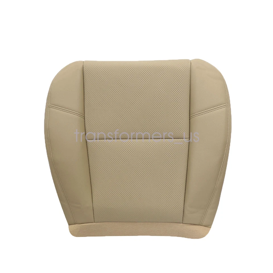 For 2009-2014 Cadillac Escalade Front / 2ND ROW PERFORATED Leather Cover Tan US - Image 3 of 4