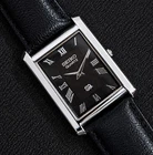 Vintage Seiko Slim Quartz Analog Black Dial Men's Wristwatch