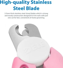 Dog Cat Nail Clipper and Trimmer, Pet Toe Claw Scissor Grooming Tool with Sta...