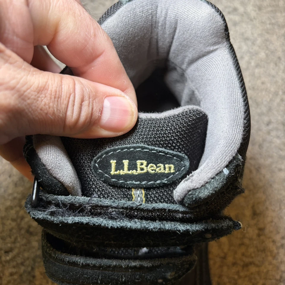 Botas impermeáveis masculinas LL Bean Tek 2.5 camurça preta – Primaloft 200g – Tamanho 7.5 E - Imagem 3 de 4