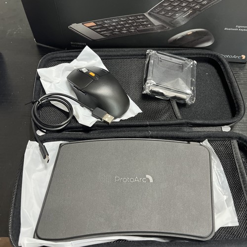 ProtoArc Clavier et Souris Pliables, XKM03 Clavier d'ordinateur Bluetooth Pliable - Photo 4/7