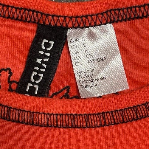 H&M Women's Slipknot Red and White Crop-top Small Skater Goth Grunge Y2K Vibes - Picture 6 of 10