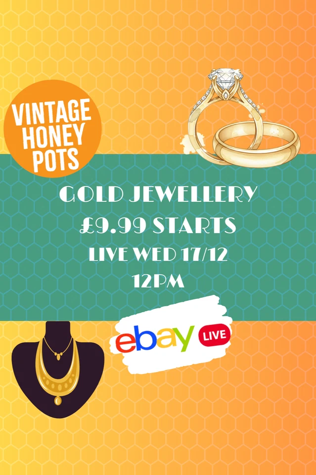 Gold Jewellery £9.99 Starts LIVE Wed 17th December 12pm