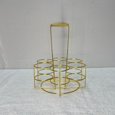 Gold Stainless Steel Rack for Drink Glass Holder For 6 Glass For Serving Kitchen