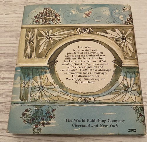 Vintage P.S. Happy Anniversary by Lois Wyse 1966 Hardcover Small Book - Picture 2 of 5