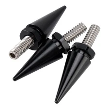 3x Spike Windshield Bolts in Black For Touring Electra Glide Street Glide 96-13
