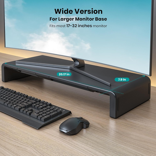 Monitor Stand Riser, Klearlook Foldable Computer Monitor Riser,Height Adjustable - 第 2/12 張圖片