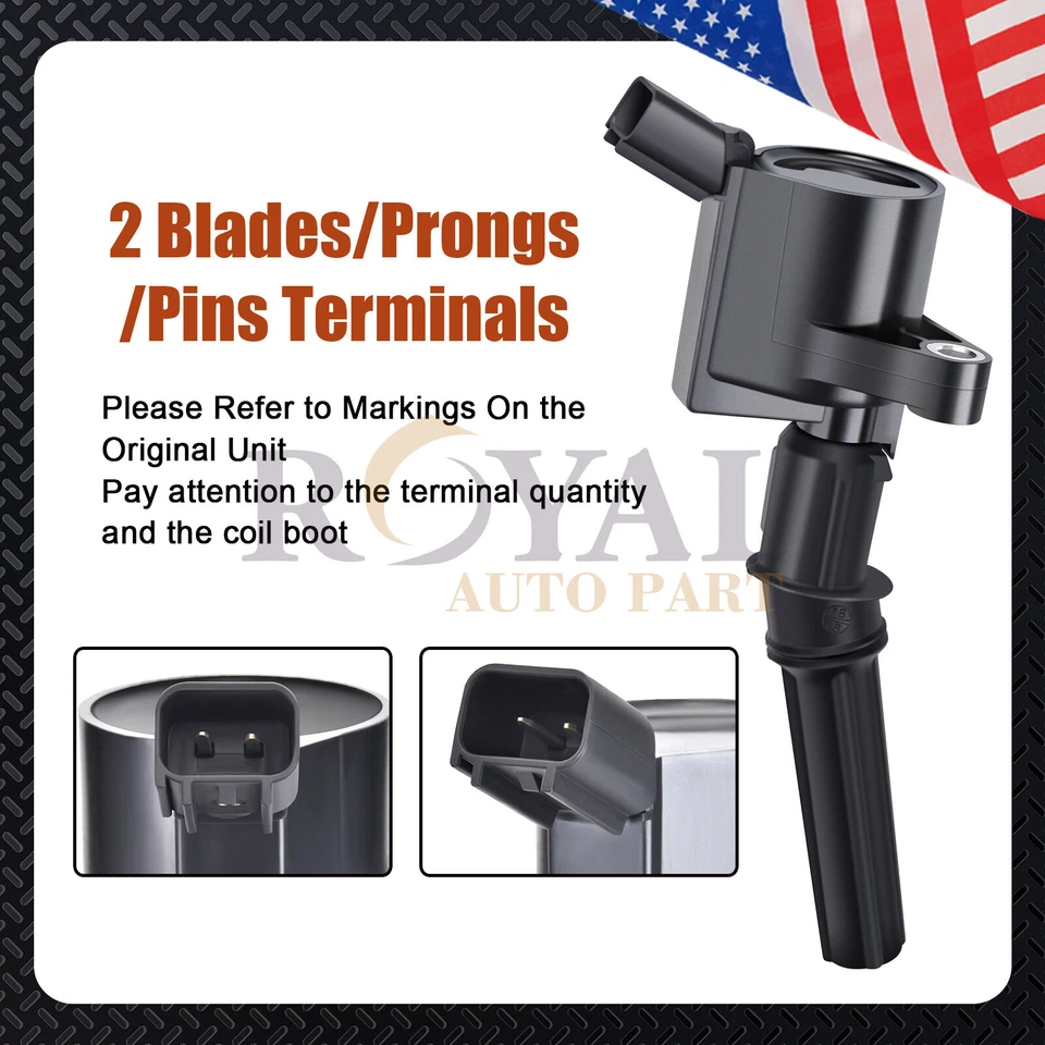 Motorcraft Spark Plugs SP493 Ignition Coils for Ford Lincoln Mercury DG508 4.6L Foto 3 de 4