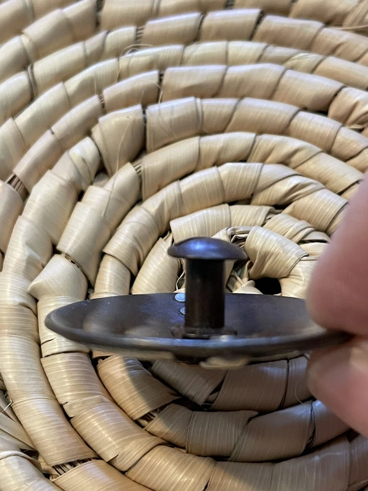 SILVER COPPER FLORAL CONCHO 1.5" screw back WESTERN HORSE SADDLE HEADSTALL TACK - Image 3 of 4