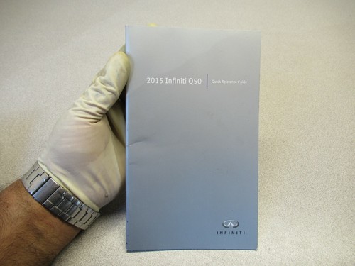INFINITI Q50 OWNERS MANUAL 2015 YEAR MODEL - Bild 7 von 12