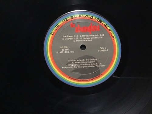 THE STRANGLERS IV 1979 LP I.R.S PROMO PRINT VINTAGE VINYL 10TRX - Picture 9 of 20