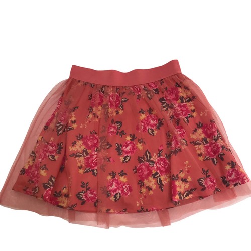 Beautees Girls Skirt XL Tulle Floral Tutu Balletcore Cottagecore Fairy Grunge - Picture 3 of 11