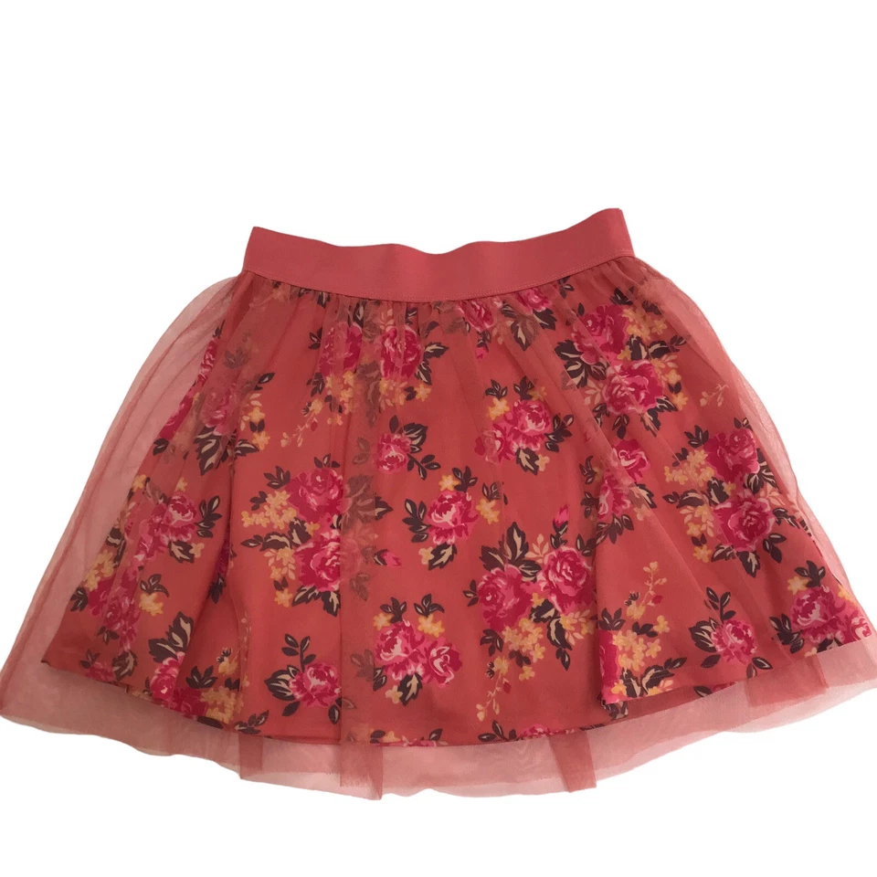 Beautees Girls Skirt XL Tulle Floral Tutu Balletcore Cottagecore Fairy Grunge - Image 3 of 4