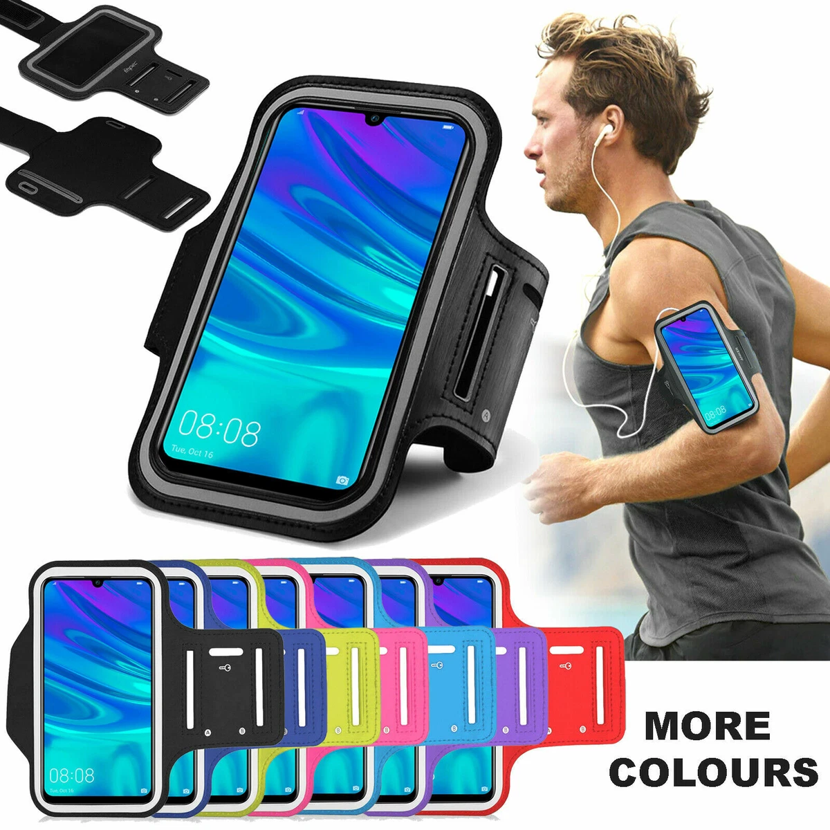 Waterproof Running Arm Band Phone Holder Touchscreen For iPhone 12