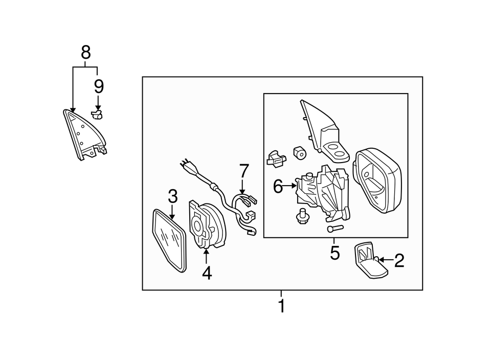 Genuine Honda Mirror Housing 76254SJCA11ZT eBay