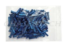 MTB Road BMX Bike 7075 Alloy Spoke Nipples 2.0mm 14G 5/8" 100 Pcs Blue