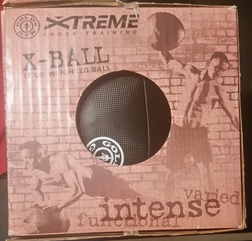 Gold's Gym Xtreme Cross-Training X-Ball Exercise Workout 12 Lb Weighted - Image 2 of 3