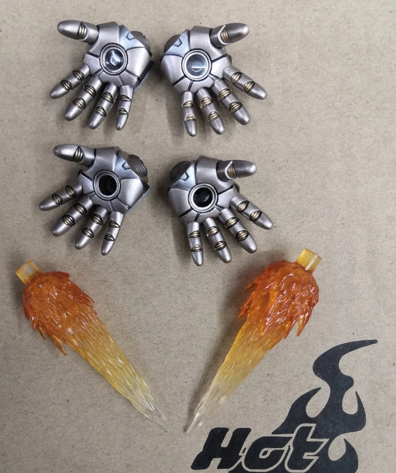 Accesorios efecto manos figura 1/6 Hot Toys HT Iron Man 3 tanque MK24 MMS303 Foto 2 de 2