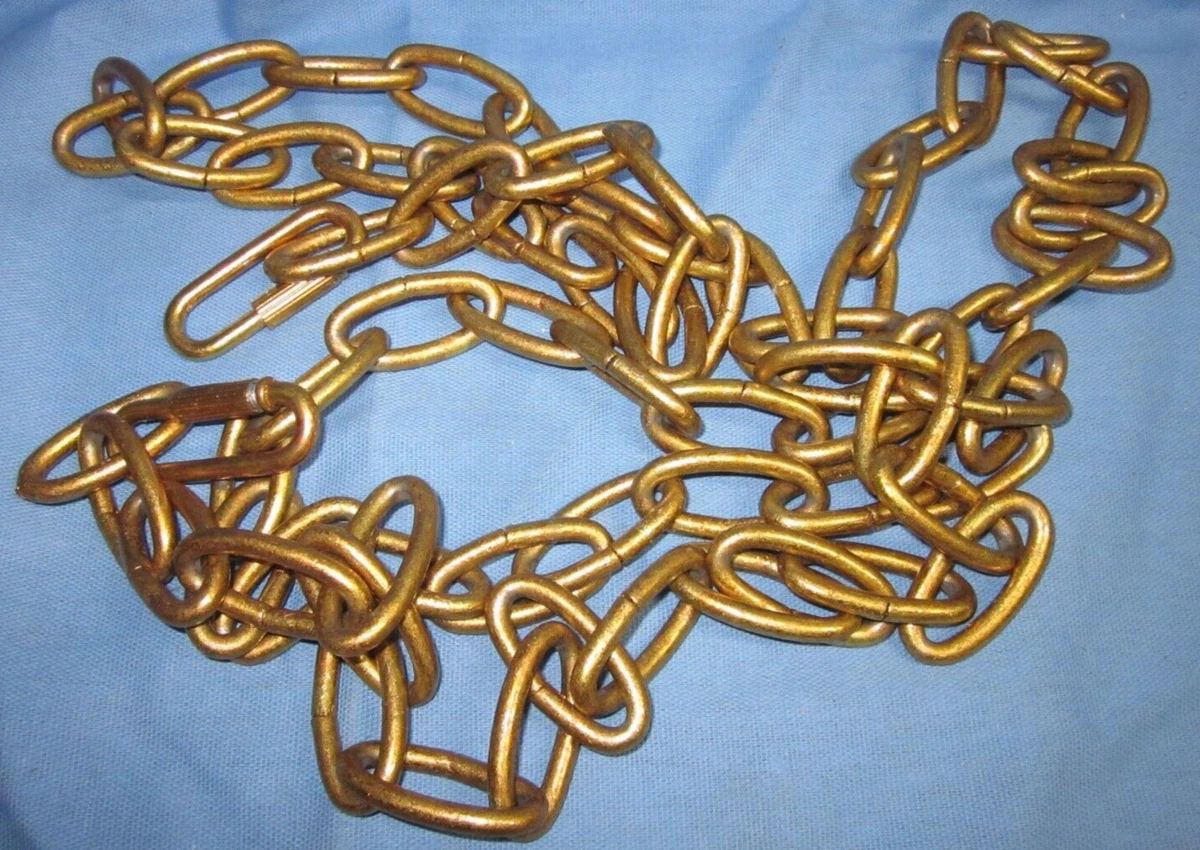 a 7ft Decorative Lamp Hanging Chain Dirty Gold in Color Heavy 1353