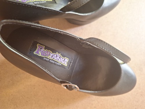 Bombas Mary Jane 50 negras plataforma Demonia Funtasma talla 8 NUEVAS - Imagen 9 de 9
