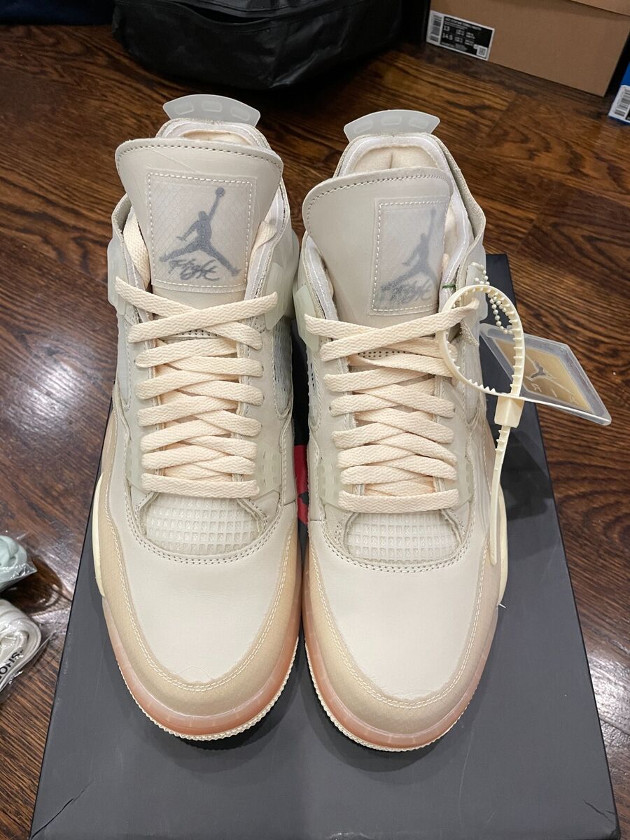 Size 14 - Jordan 4 SP x Off-White Mid Sail W for sale online Size 14 - Jordan 4 SP x Off-White Mid Sail W for sale online