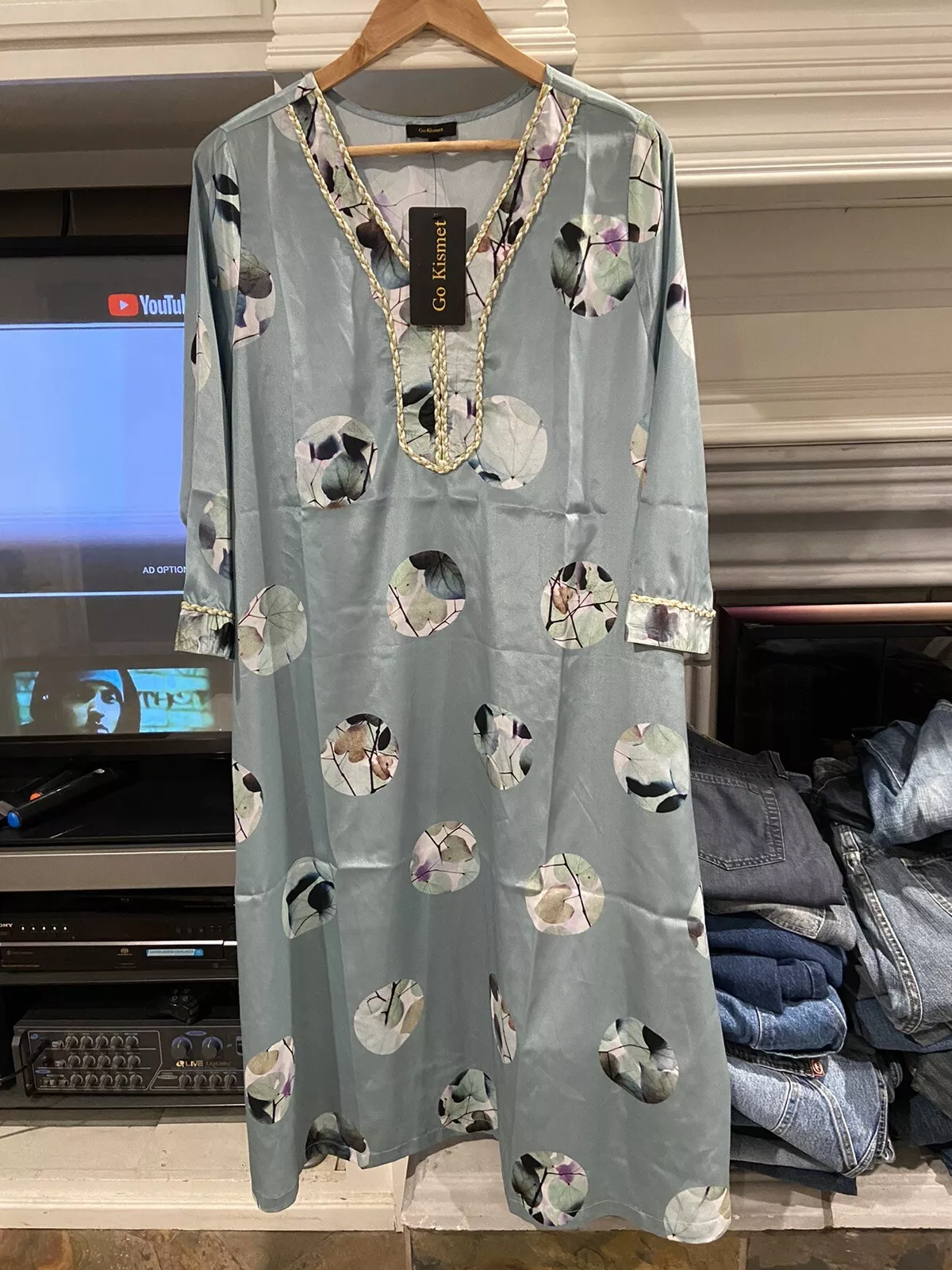 Go Kismet Long Dress Sleepwear Supreme Quality Womens Size Medium NWT