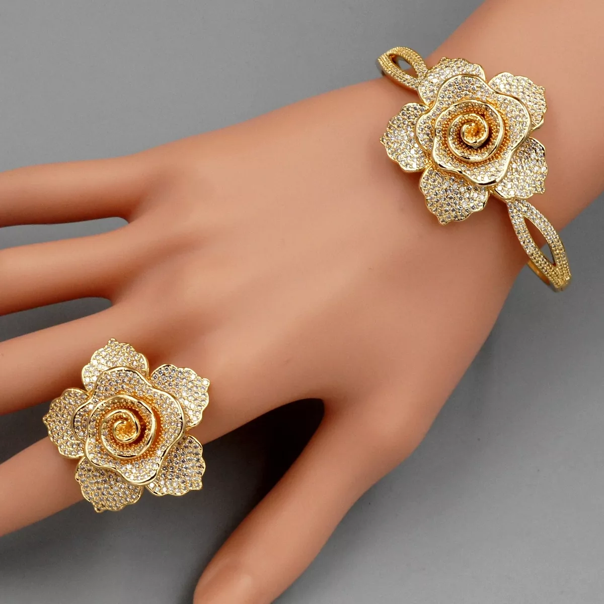 Bracelet ring best sale set