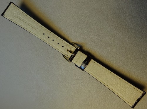 18mm Regular Padded Leather Dark Brown Simulated Crocodile Grain Watch Band - 第 6/11 張圖片